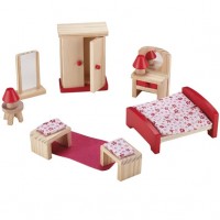 Set mobilier Dormitor pentru casute de papusi Set mobilier Dormitor pentru casute de papusi